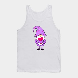 VALENTINE Gnome Purple Tank Top